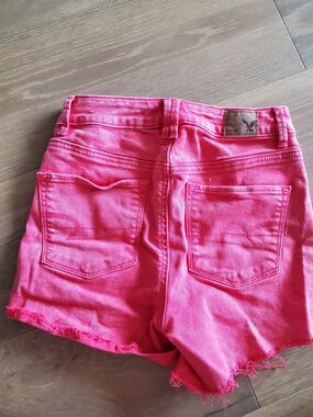 American Eagle Outfitters Bright Pink Denim Cutoff Shorts